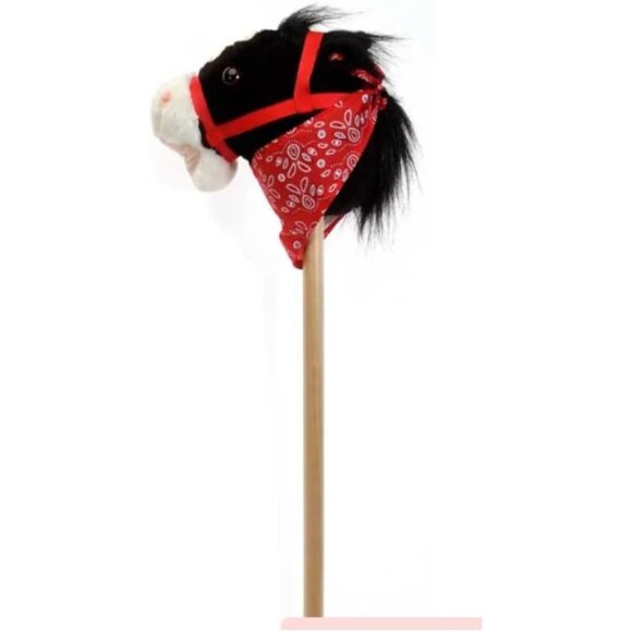 Plush Horse Riding Stick w/ Sound – 35.5-Inch Interactive Toy w/ Music for Kids - Picture 2 of 2